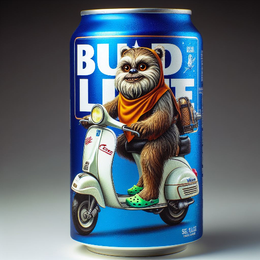 Ewok on a vespa beer can.jpg
